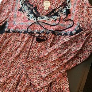 Lucky Brand Long Sleeve Top-size Large